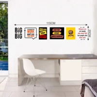 Positive life perspective wall sticker RPC2057T25