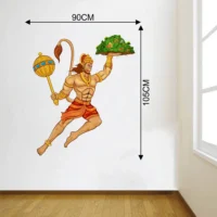 Powerful hanuman artwork wall sticker RPC624