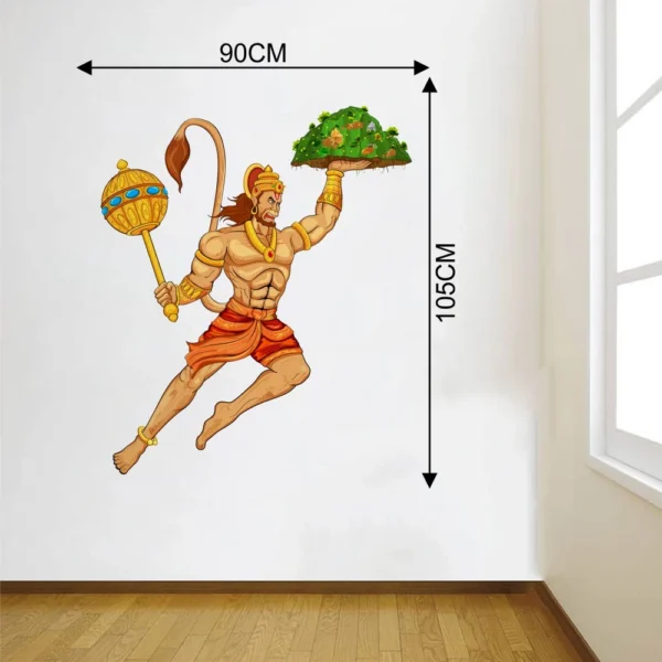 Powerful hanuman artwork wall sticker RPC624