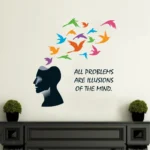 Problems are minds illusions wall sticker RPC1566