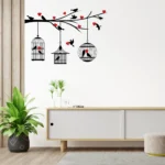 Romantic birds and love tree wall sticker RPC2192T25