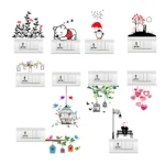 Romantic love switchboard wall sticker RPC2211T25