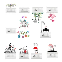 Romantic switch board sticker with love theme DOD2211