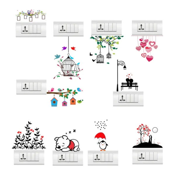 Romantic switch board sticker with love theme DOD2211