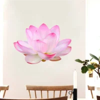 Sacred lotus bloom wall sticker RPC713