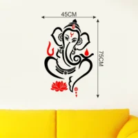 Spiritual ganesha design wall sticker RPC1802T50
