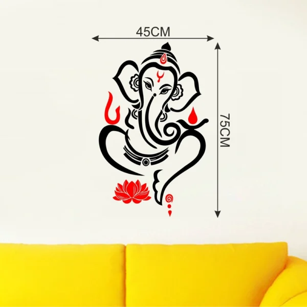 Spiritual ganesha design wall sticker RPC1802T50