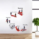 Success flowchart inspirational wall sticker RPC1954T38