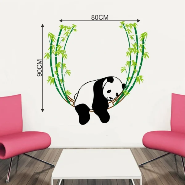 Swinging panda decorative wall sticker RPC1666