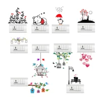 Switch board wall decal featuring love design DOD2211