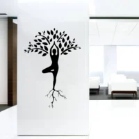 Tree yoga design wall sticker RPC1209