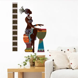 Tribal african women with drums wall decal RPC1687T38