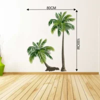 Tropical coconut pair wall sticker RPC452