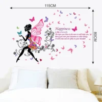 Uplifting butterfly quote wall sticker RPC1686T38