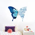 Uplifting quotes with butterfly wall sticker RPC1661