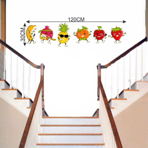 Vibrant fruity design wall sticker RPC761