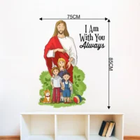 Wall decor of jesus kids and a quote RPC1032