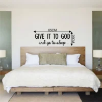 Wall sticker displaying the powerful message give it to god RPC974