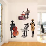 Wall sticker featuring a club music band for party vibes RPC961