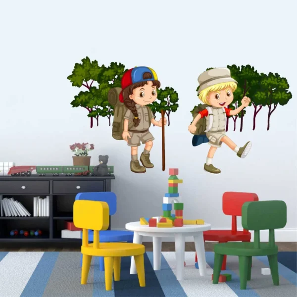 Wall sticker featuring a kids adventure story RPC282