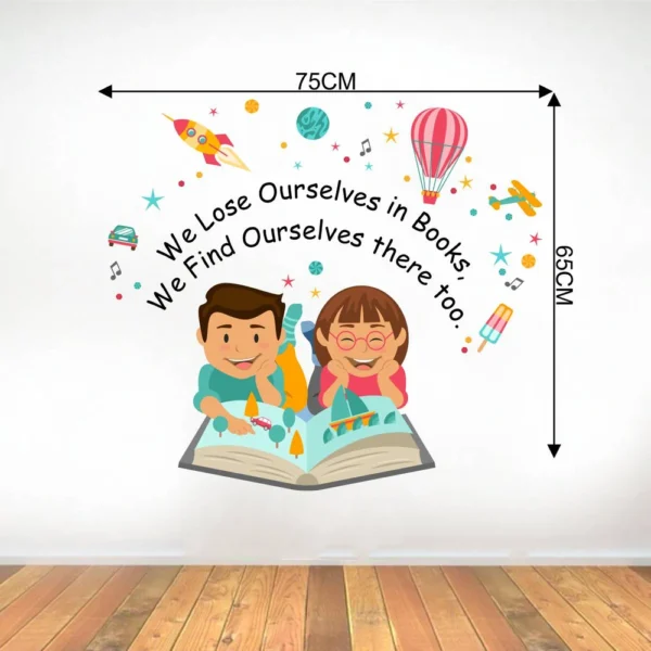 Wall sticker featuring book quotes RPC1212