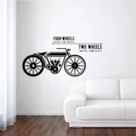 Wall sticker featuring four wheeled and two wheeled vehicles RPC861