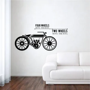 Wall sticker featuring four wheeled and two wheeled vehicles RPC861