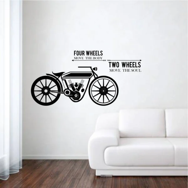 Wall sticker featuring four wheeled and two wheeled vehicles RPC861