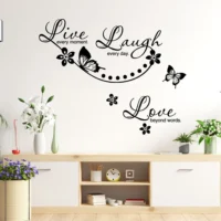 Wall sticker featuring meaningful life quotes NWD1001