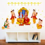 Wall sticker featuring ram seetha and hanuman RPC1239
