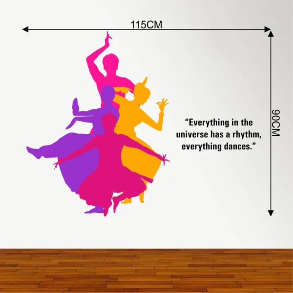 Wall sticker indian classic dance bharathanatyam RPC1201