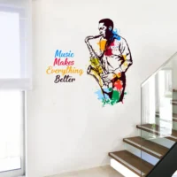 Wall sticker music makes everything better RPC1128