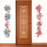 Wall sticker of a colorful floral pattern for artistic spaces SFC8011T50
