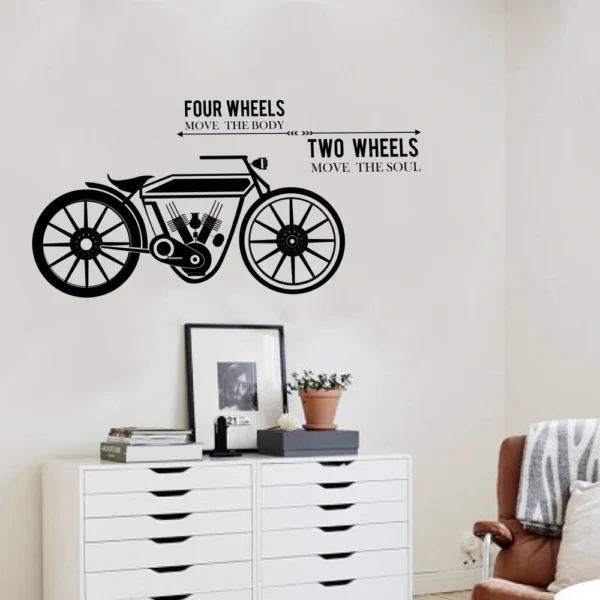 Wall sticker of cars and bicycles for kids rooms RPC861