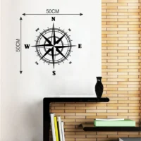 Wall sticker of compass directions RPC1694T50