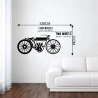 Wall sticker of four wheeled and two wheeled vehicles for playful spaces RPC861