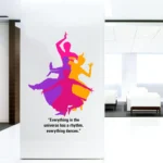 Wall sticker of indian classic dance bharathanatyam RPC1201