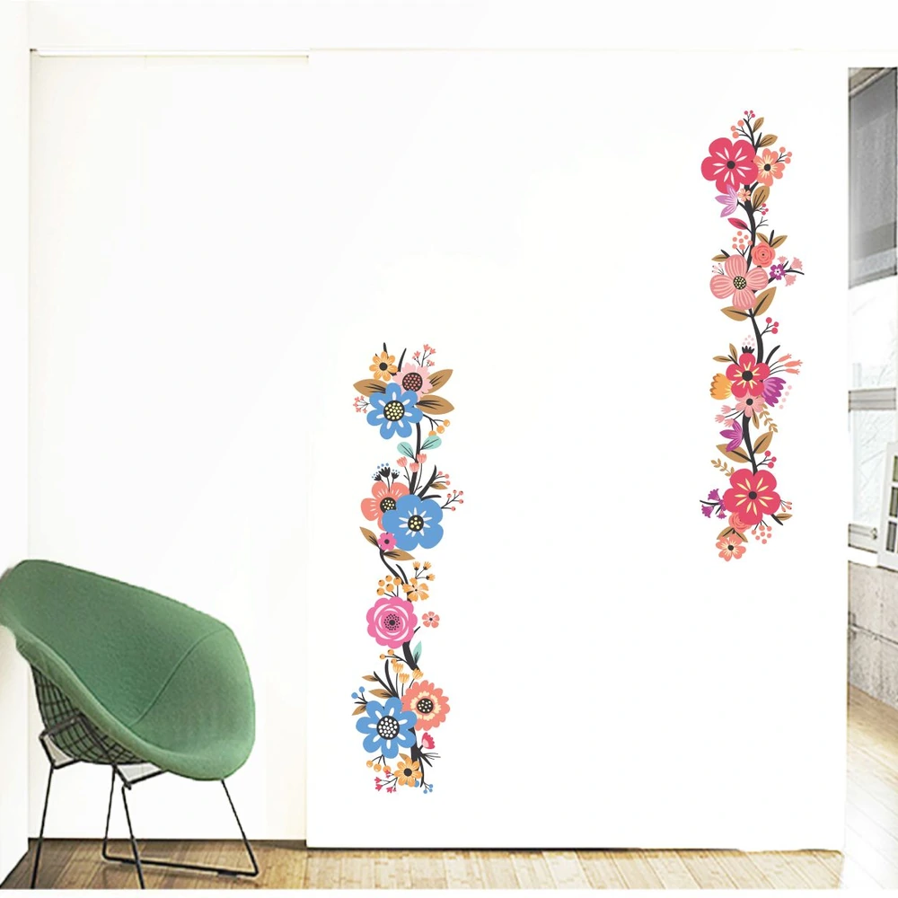 Wall sticker of vibrant floral designs for colorful dΘcor SFC8011T50