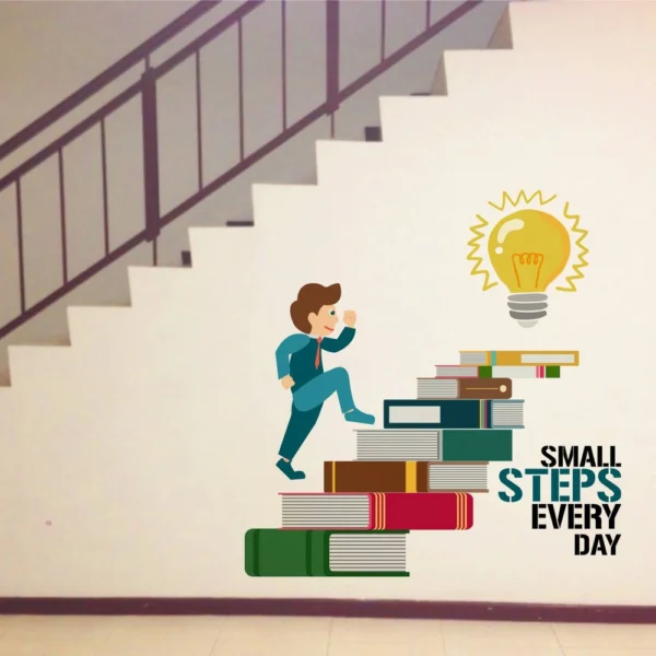 Wall sticker small steps every day quote RPC1213