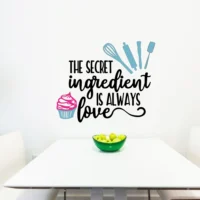 Wall sticker with a creative quote for those who love cooking SFC8032T38