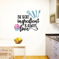Wall sticker with a fun quote for food and cooking enthusiasts SFC8032T38