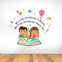 Wall sticker with book quotes RPC1212