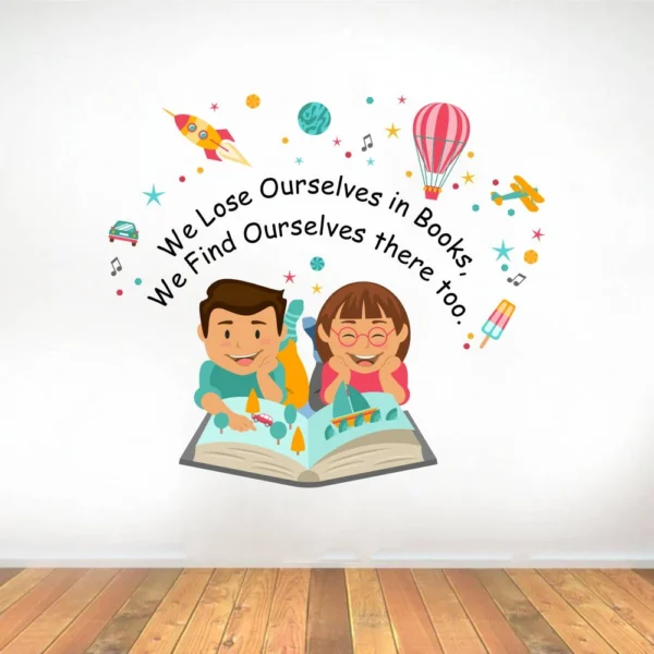 Wall sticker with book quotes RPC1212