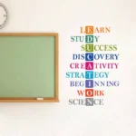 Wall sticker with education abbreviation RPC1593