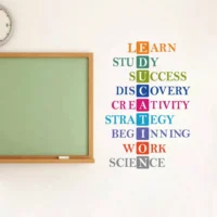 Wall sticker with education abbreviation RPC1593