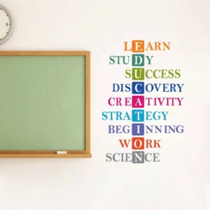 Wall sticker with education abbreviation RPC1593