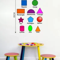 Wall sticker with stylish geometric patterns RPC1698T38