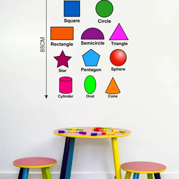 Wall sticker with stylish geometric patterns RPC1698T38