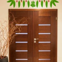 Welcome thoranam with mango leaf wall sticker RPC1108