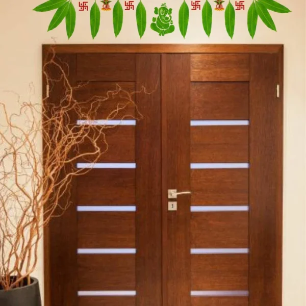 Welcome thoranam with mango leaf wall sticker RPC1108